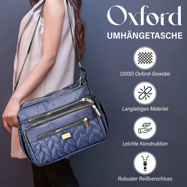 Oxford Bauchtasche, dunkelblau image number 2