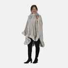 Kunstpelz-Ruana, Einheitsgröße - Creme