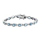 London Blau Topas-Armband in Silber image number 0