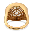 Premium Regenbogen Mondstein und mehrfarbiger Saphir-Ring, 925 Silber vergoldet (Größe 16.00) ca. 7,86 ct image number 5