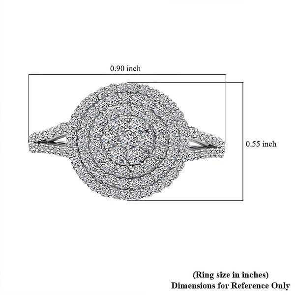 LUXURIANT SI-GH Labor Diamant Ring in 417 Wei&szlig;gold - 1 ct. image number 6
