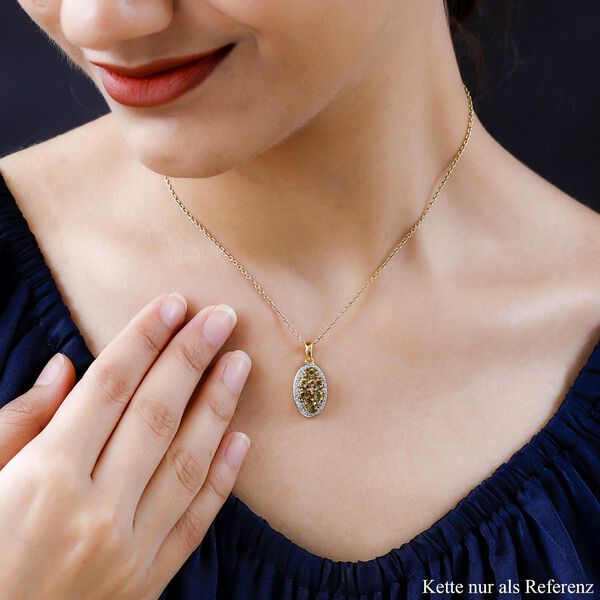 Natürlicher, goldener Tansanit und Zirkon-Anhänger - 2,07 ct. image number 2