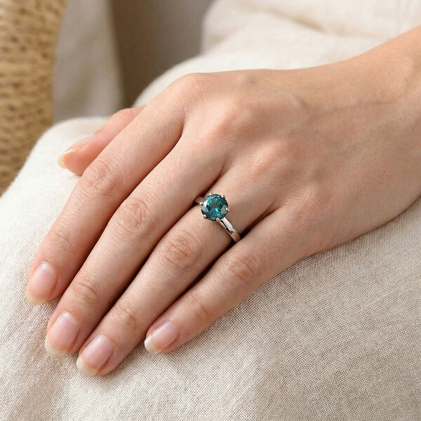 RHAPSODY AAAA Pirineu Lagunen Turmalin Ring in 950 Platin - 2,11 ct. image number 3