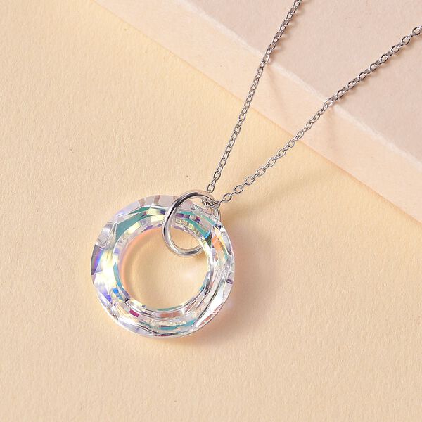 J Francis gefertigt mit SWAROVSKI- AB Swarovski Kristall Anhänger mit 45cm Kette image number 2