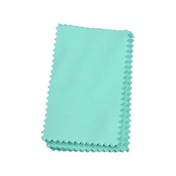 Reise-Schmuckkästchen mit 10 Silberputztüchern, 17x11x5 cm (Box), 11x7 cm (10 Tücher), Grün image number 8