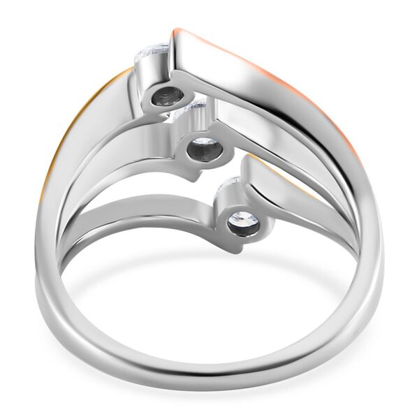 LUXURIANT dreifarbiger SI Labor Diamant Ring - 0,75 ct. image number 6