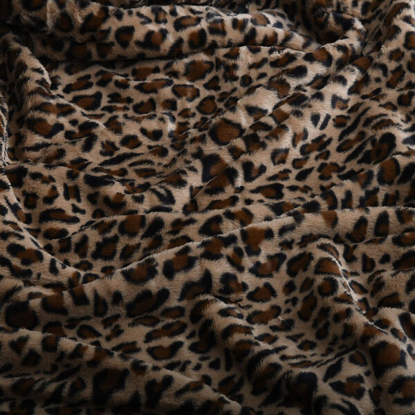 Kunstfell Decke mit Leopardenmuster,  Braun image number 3