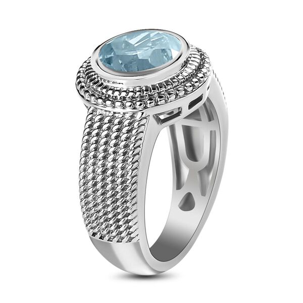 Himmelblauer Topas-Ring, ca. 2,32 ct image number 5