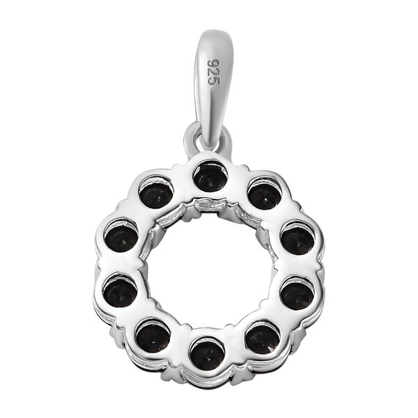 Schwarzer Spinell Anhänger 925 Silber ca. 1,80 ct. image number 5