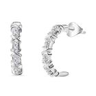 Weißer Zirkonia Ohrringe 925 Silber