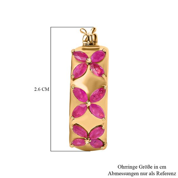 Afrikanischer Rubin Ohrringe image number 5