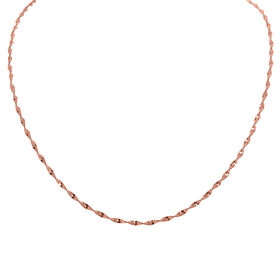 925 Silber rosévergoldet Kette ca. 45 cm ca. 3,74g
