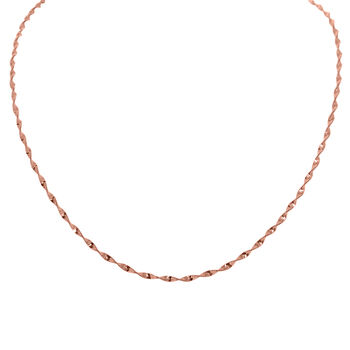 925 Silber ros&eacute;vergoldet Kette ca. 45 cm ca. 3,74g