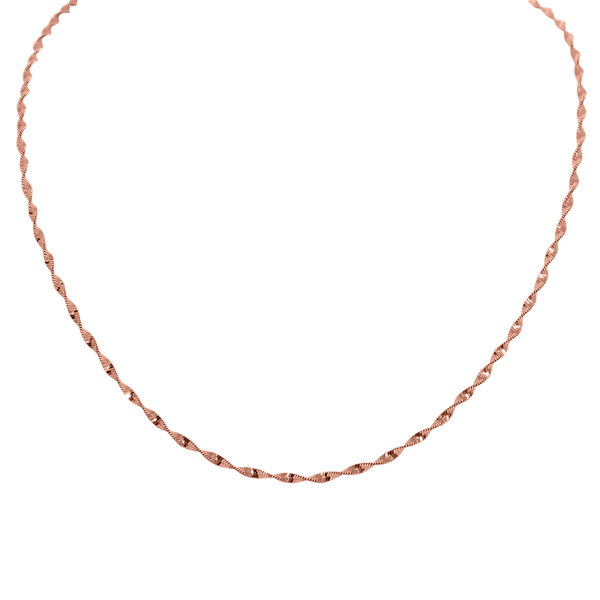 925 Silber ros&eacute;vergoldet Kette ca. 45 cm ca. 3,74g