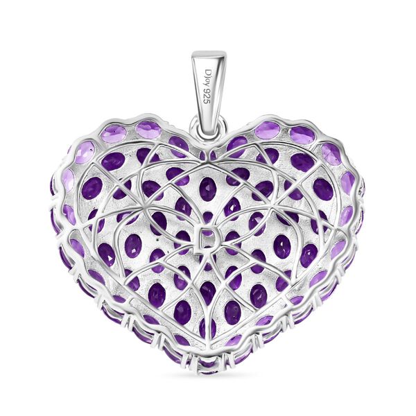 D’joy Afrikanischer Amethyst Anhänger 925 Silber rhodiniert ca. 11.13 ct image number 5