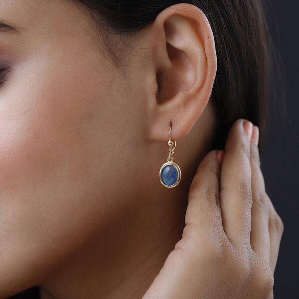 Boulder Opal Triplette Ohrringe, 925 Silber vergoldet ca. 6.00 ct image number 2