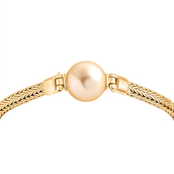 D'Joy Royal Bali - AAA goldenes S&uuml;dseeperle und Labor Diamant Tulang Naga-Armband image number 3