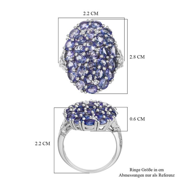 D'Joy Tansanit und Zirkon Ring und Anh&auml;nger mit 50cm Kette image number 14