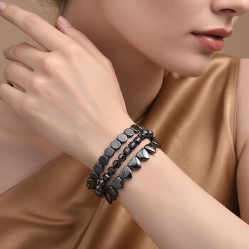 3er-Set flexibles H&auml;matit Armband - 215 ct.