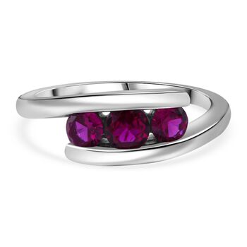 Roter Zirkonia Ring 925 Silber rhodiniert (Gr&ouml;&szlig;e 16.00)