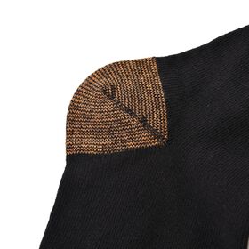 2er-Set Kupferfaser-Kompressions-Strumpfe, Antibakteriell und Anti-Geruch, L/XL (41-45), Schwarz