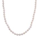 Weiße Süßwasser Perle Halskette ca. 50 cm Reiner Edelstahl Standard