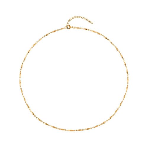 Feine Spindel-Gliederkette, ca. 50 cm, Edelstahl, ca. 8,50g, goldfarben image number 0