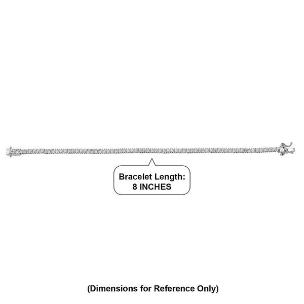 LUXURIANT SI-GH Labor Diamant 20cm Armband - 3,52 ct. image number 2