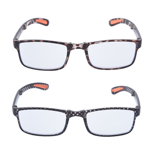 2er-Set faltbare Brille mit Blaulicht Filter image number 1