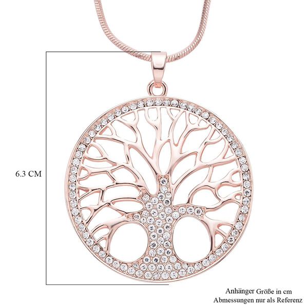 Wei&szlig;er Kristall-Anh&auml;nger mit Kette - 5 ct. image number 5