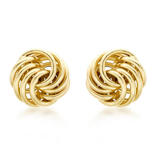 ILIANA - Knoten Ohrringe, 750 Gold