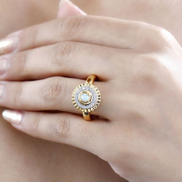 AA Natürlicher, äthiopischer Welo Opal Ring, ca. 0,39 ct image number 3