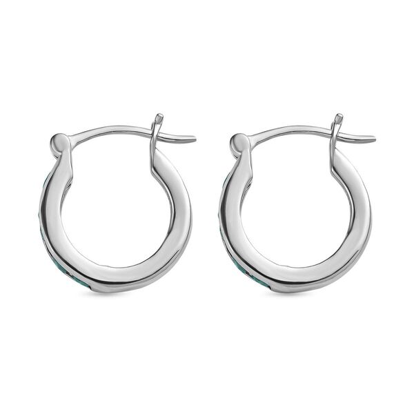 Infinity AAA blaugr&uuml;ne Grandidierit-Creolen image number 4