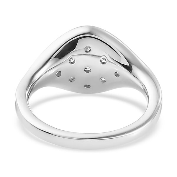 Diamant Ring 925 Silber platiniert  ca. 0,15 ct image number 6