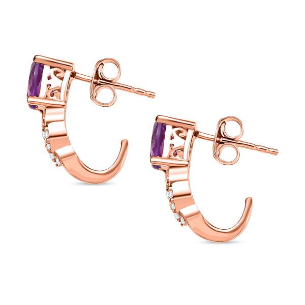 D'Joy AA Rose De France Amethyst Schmuckset 925 Silber 750 rosévergoldet (Größe 17) ca. 4,74 ct. image number 9