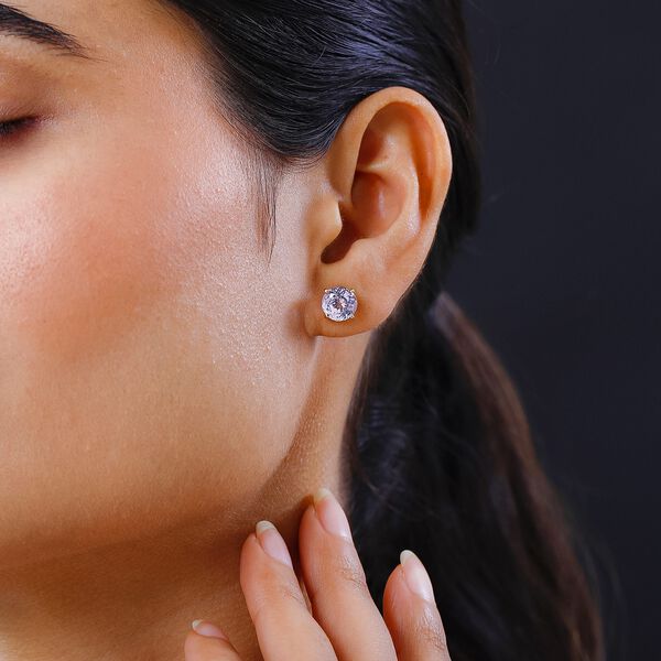 AAA Martha Rocha Kunzit Ohrringe, 585 Gold ca. 5.09 ct image number 3