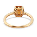 Madeira Citrin Solitär Ring 925 Silber vergoldet  ca. 1,04 ct image number 5