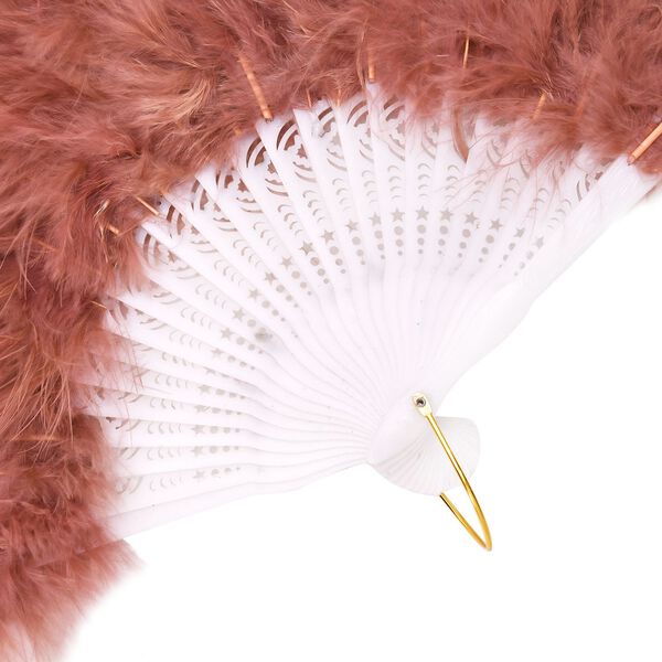 20iger Style Federf&auml;cher, wei&szlig; image number 4