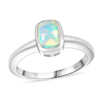 AA nat&uuml;rliches, &auml;thiopisches Welo Opal-Schmuckset, 925 Silber rhodiniert - 1,89 ct.