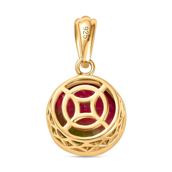 Wassermelonen Quarz Triplett Anh&auml;nger - 4,23 ct. image number 5