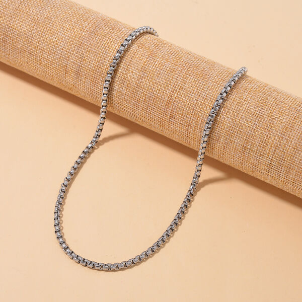 Reiner Edelstahl Halskette ca. 60 cm ca. 16,00g image number 1