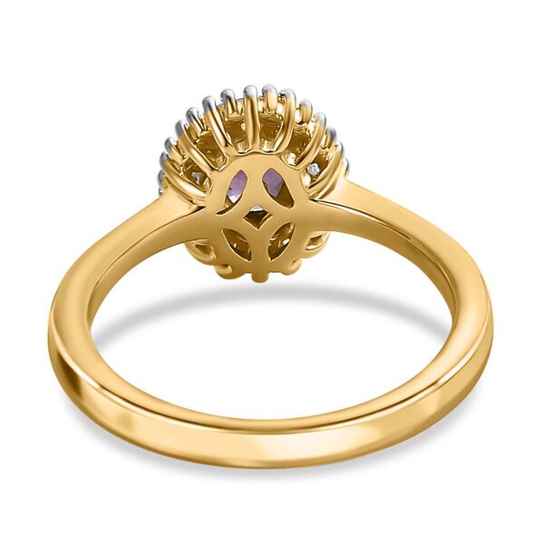 AA Lavendel Spinell und Diamant Ring - 0,70 ct. image number 6