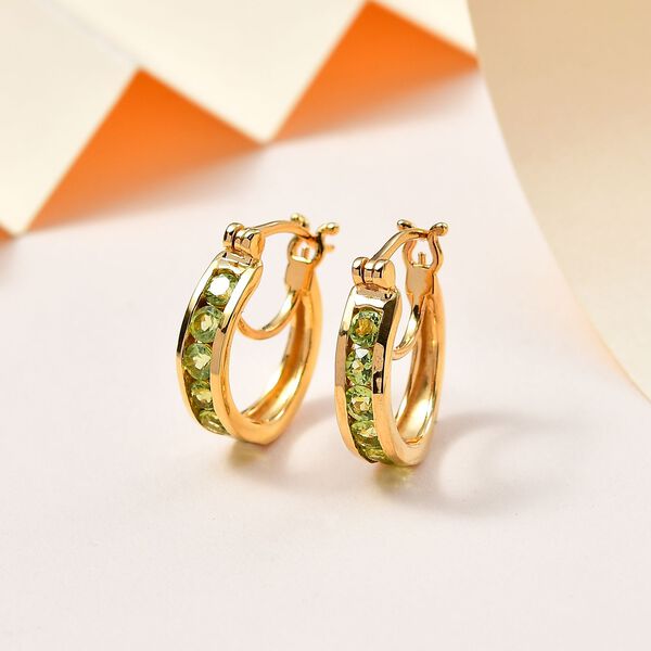 Nat&uuml;rliche Peridot-Ohrringe - 1,45 ct. image number 2