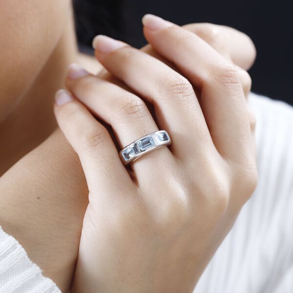 Himmelblauer Topas-Ring - 2,33 ct. image number 3