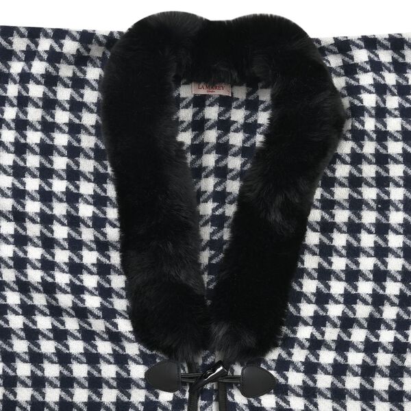 LA MAREY - Kunstpelz-Kimono, Schwarz image number 3