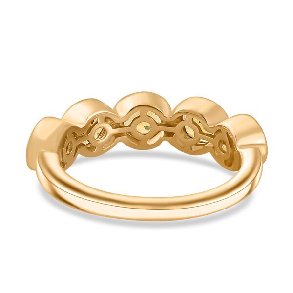 AA Premium Brasilianischer Heliodor Ring, 925 Silber, 750 Gelbgold Vermeil (Gr&ouml;&szlig;e 20.00), ca. 1.20 ct image number 6