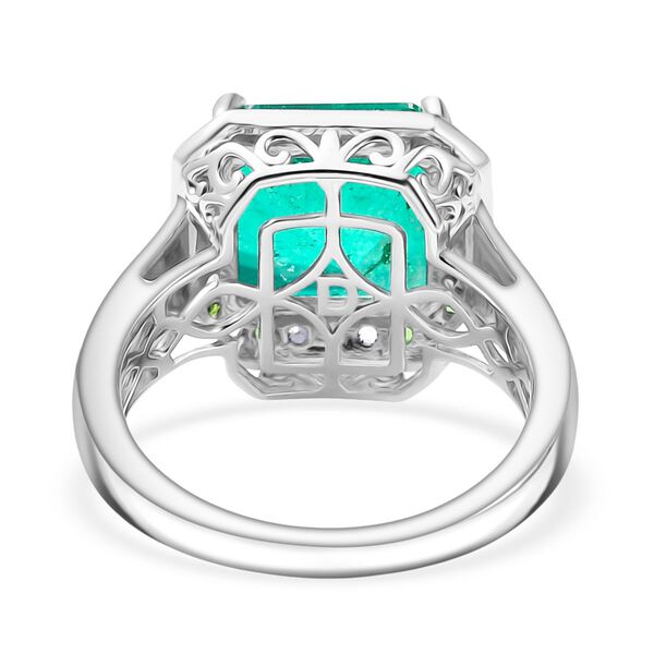 D'Joy AAA Smaragd Triplett Quarz, Chromdiopsid und Zirkon Ring - 5,64 ct. image number 5