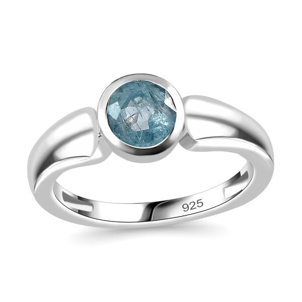 TUCSON FIND - Natürlicher AA Aqua Kyanit Ring 925 Silber rhodiniert (Größe 17.00) ca. 1.03 ct image number 4