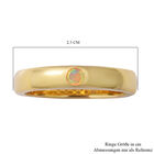 Natürlicher Äthiopischer Opal Ring 925 Silber vergoldet  ca. 0,14 ct image number 4