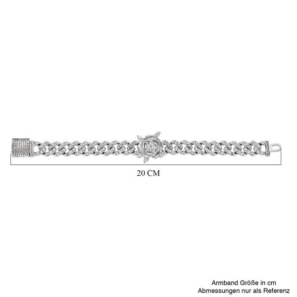 Weißer Kristall Armband ca. 19 cm image number 6